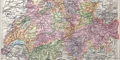 नक्शे के मानचित्र स्विट्जरलैंड के