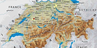 स्विट्जरलैंड भूगोल के नक्शे