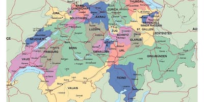 के विस्तृत नक्शे स्विट्जरलैंड