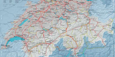 नक्शे के sbb के मानचित्र स्विट्जरलैंड